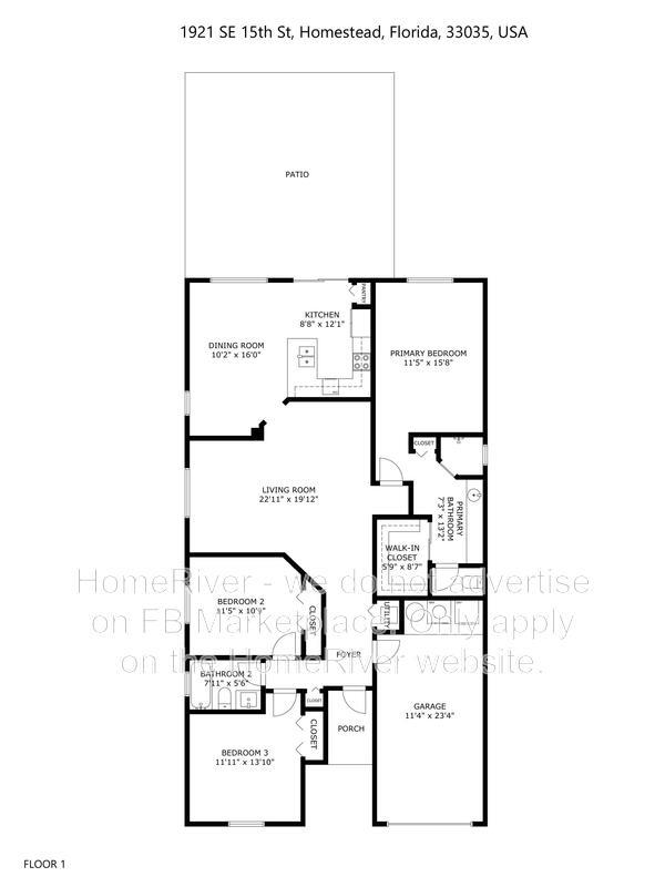 Move-in Ready! 1921 SE 15th St, Homestead, FL property image